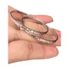 Silver carved earrings are fashionable and simple women's earrings Item Picture